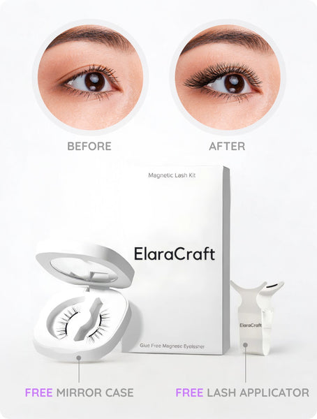 The ElaraCraft kit with free mirror case and lash applicator