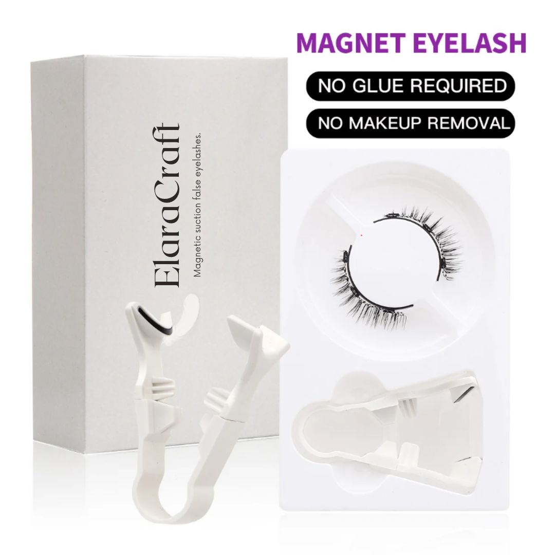 ElaraCraft packaging: no glue required, no makeup removal